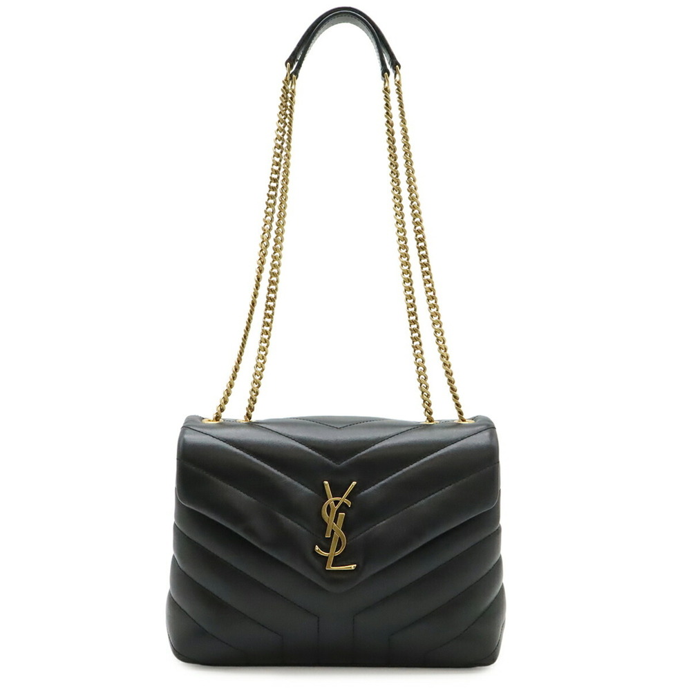SAINT LAURENT PARIS Yves Saint Laurent YSL Loulou Chain Shoulder Bag Y-Quilte...